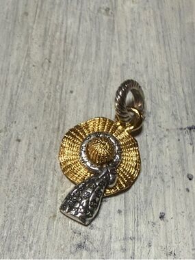 Brighton two tone hat charm pendant